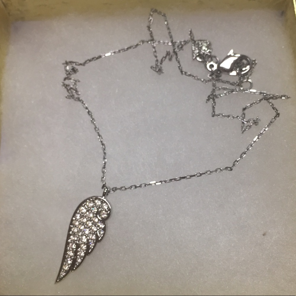 Angel wing Swarovski necklace